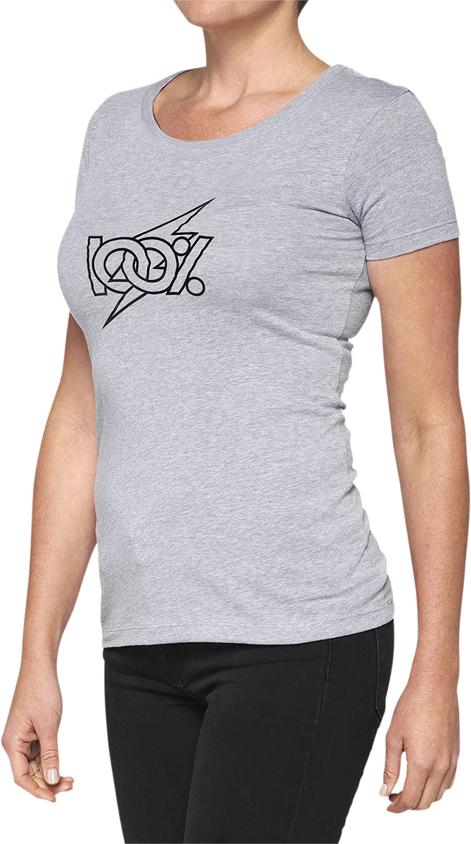 Camiseta Fioki 100% para mujer - Gris jaspeado - Talla pequeña 28107-188-10