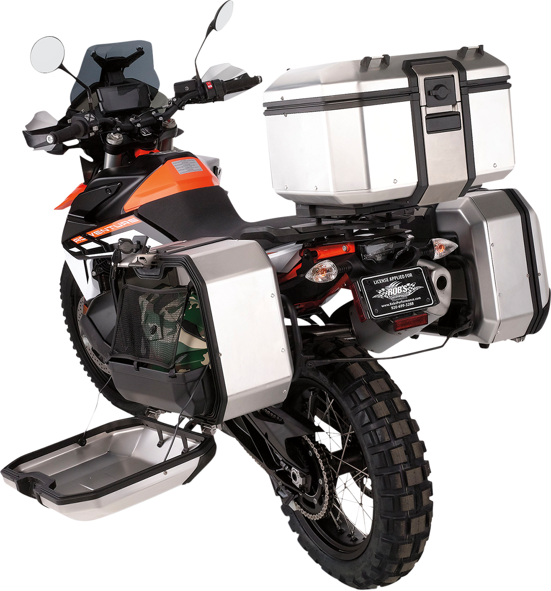 MOOSE RACING Kenai Case 36 - Derecha - Plateada D0TR36100RKM