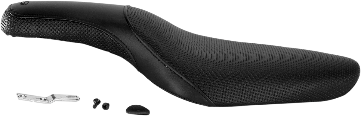 Asiento SADDLEMEN Profiler de tejido de cesta - Negro - XL '82-'03 879-03-147