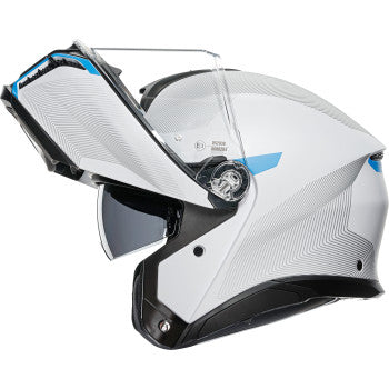 Casco de moto AGV Tourmodular - Frequency - Gris claro/Azul - XL 211251F2OY00615