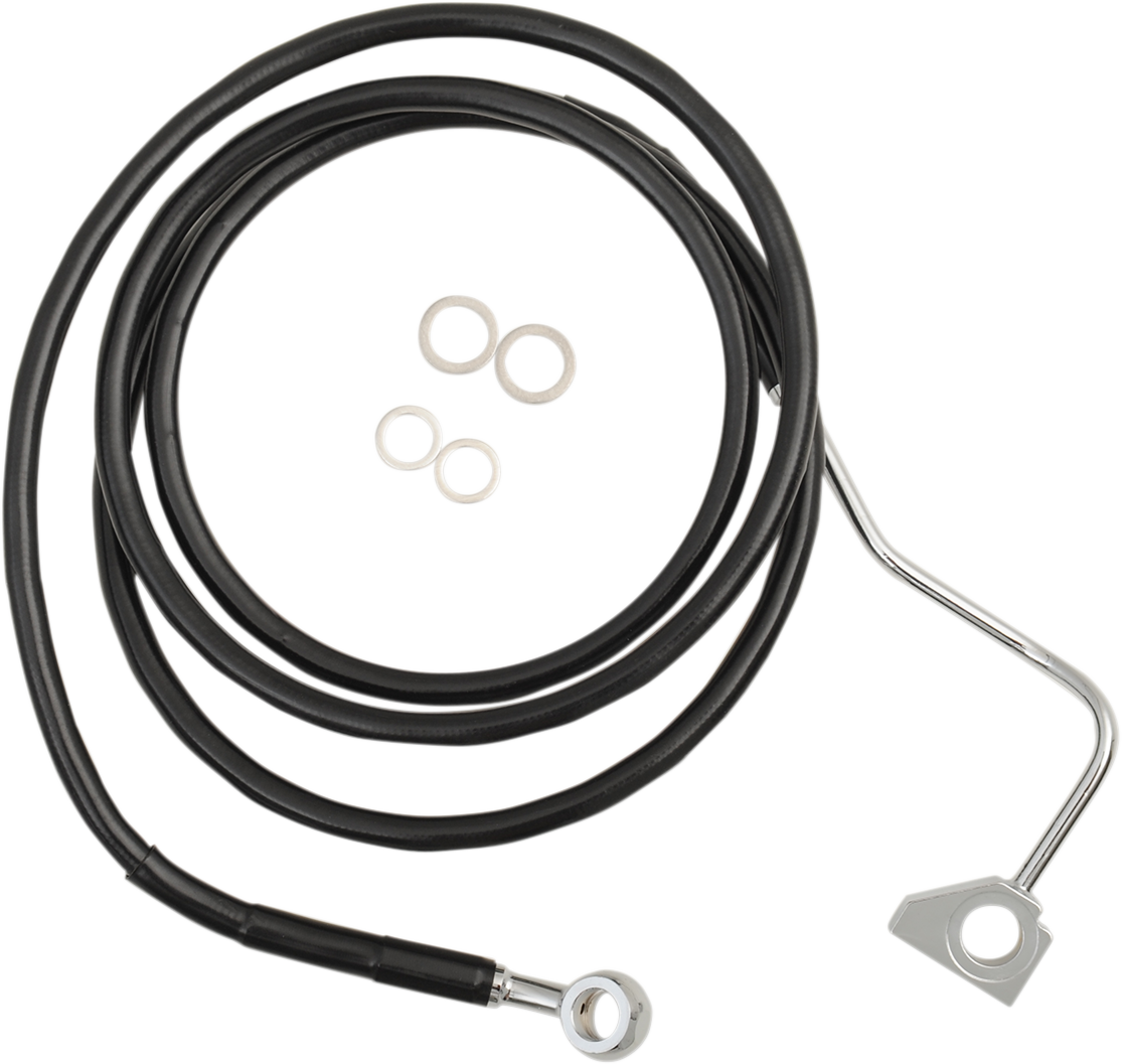 Línea de freno DRAG SPECIALTIES - Delantera - Negra - +8" con ABS 614220-8BLK