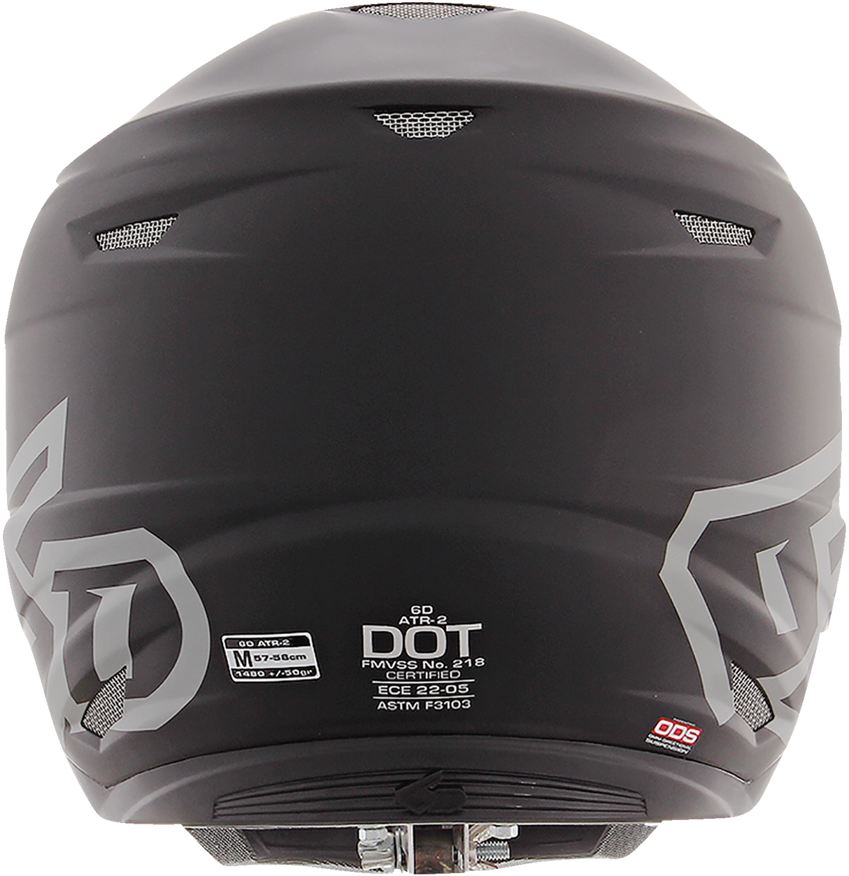 Casco de motocicleta 6D ATR-2 - Negro mate - Talla mediana 12-0506