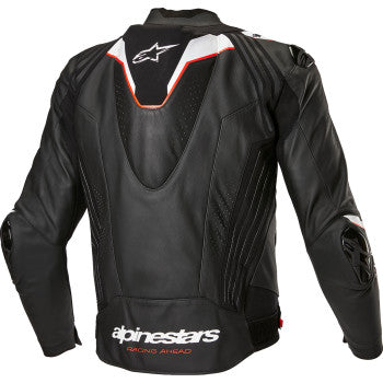 Chaqueta de cuero ALPINESTARS Missile v3 Ignition - Negro/Blanco - Talla 42 EE. UU. / 52 UE 3100325-12-52