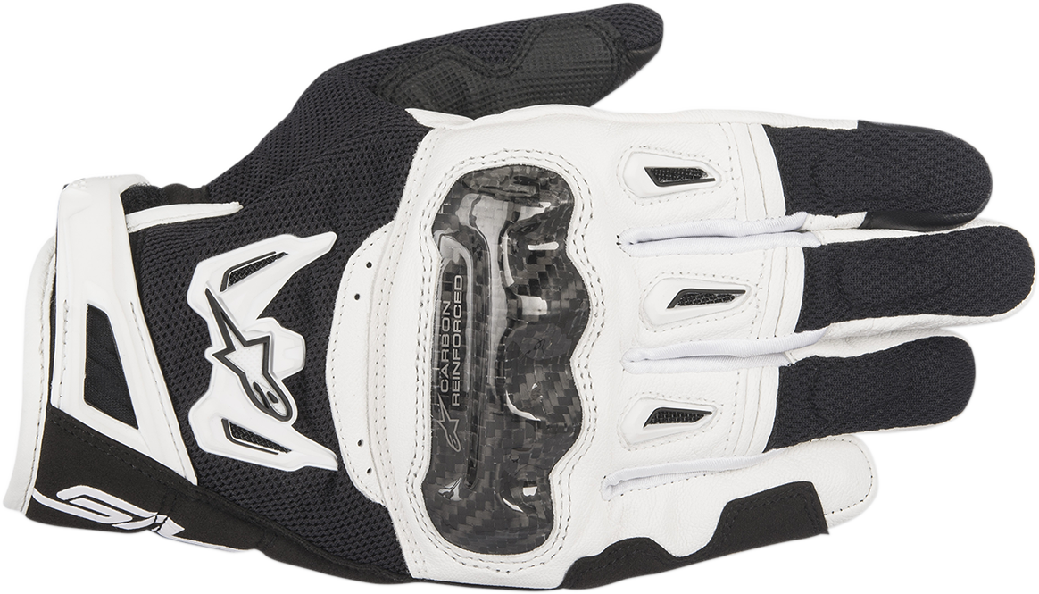 Guantes ALPINESTARS SMX-2 Air Carbon V2 - Negro/Blanco - Talla pequeña 3567717-12-S