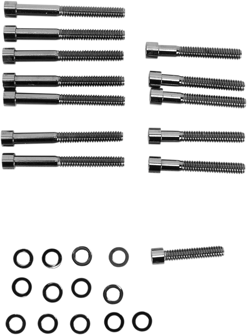 Kit de pernos DRAG SPECIALTIES - Liso - Tapa del árbol de levas MK687SBK