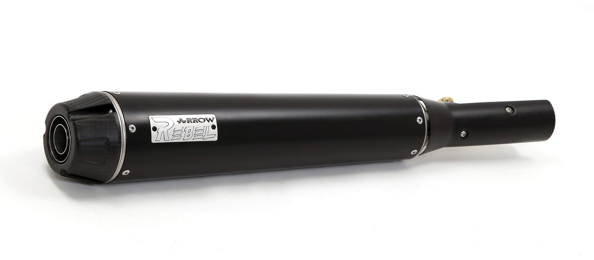 Silenciador Arrow Honda CMX 1100 Rebel '22 de Nichrom Dark homologado con tubo de enlace soldado y tapa de aluminio 74511RBA
