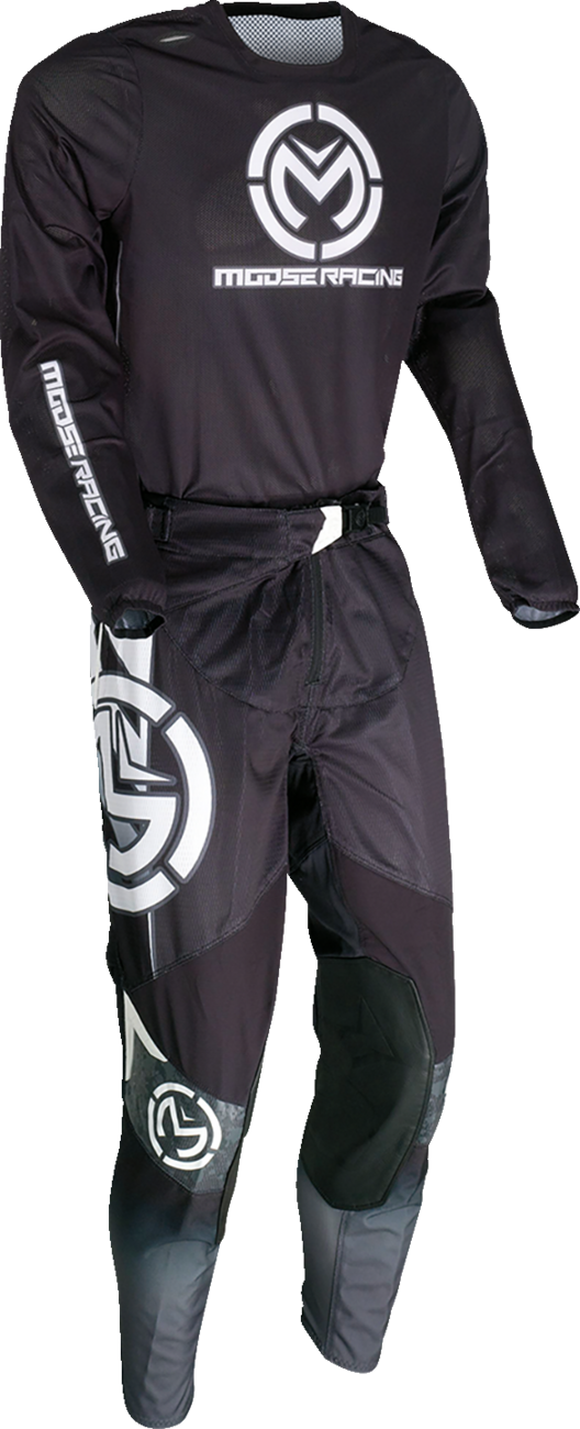 Pantalones MOOSE RACING Sahara - Negro/Blanco - 34 2901-10710