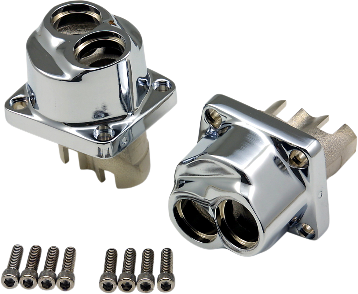 Bloques elevadores DRAG SPECIALTIES - Cromados - Evolution/Big Twin 26533-BOX