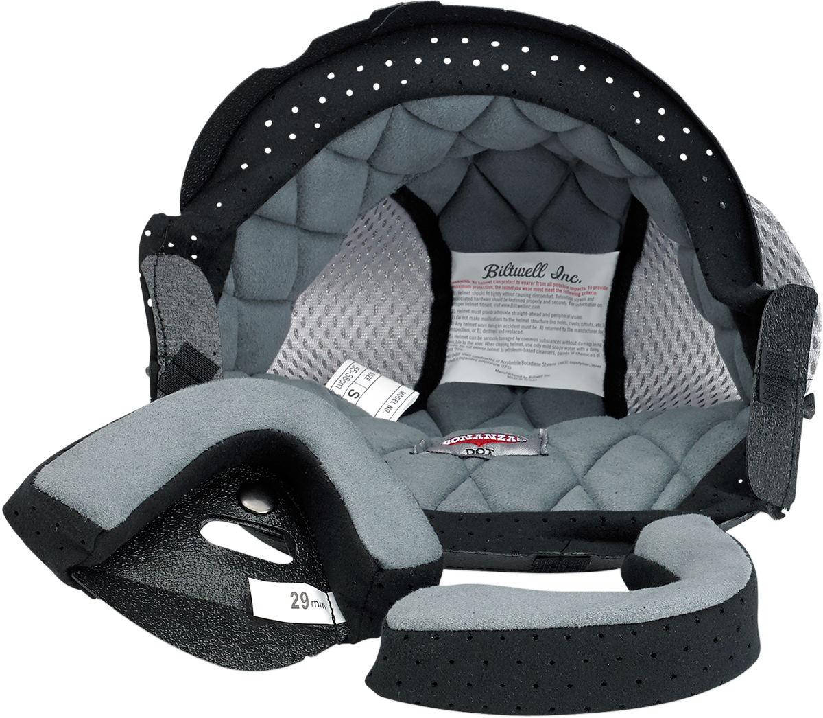 Revestimiento BILTWELL Bonanza - Negro/Gris - Mediano 0001-011-5703