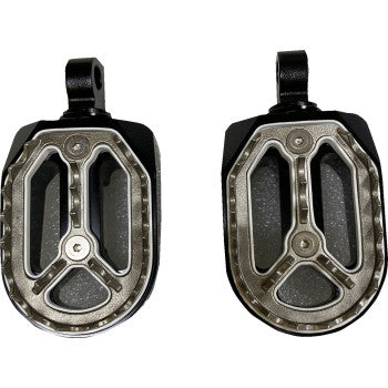 DRAG SPECIALTIES Qualifier Foot Pegs - Black - HD P17-0/6602BWMD 1620-2485