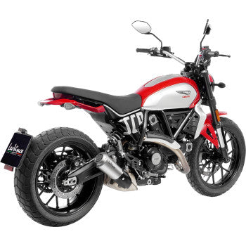 Silenciador deslizante LEOVINCE LV-10 - Mate - Acero inoxidable Scrambler 2023-2024 15266 1811-4639