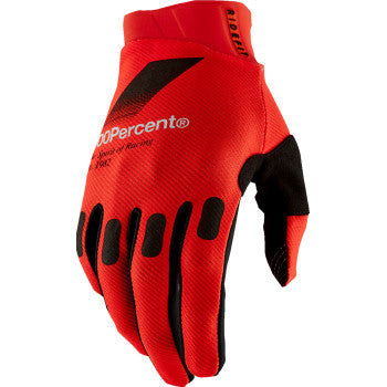 Guantes 100% Ridefit - Rojos - Pequeños 10010-00055