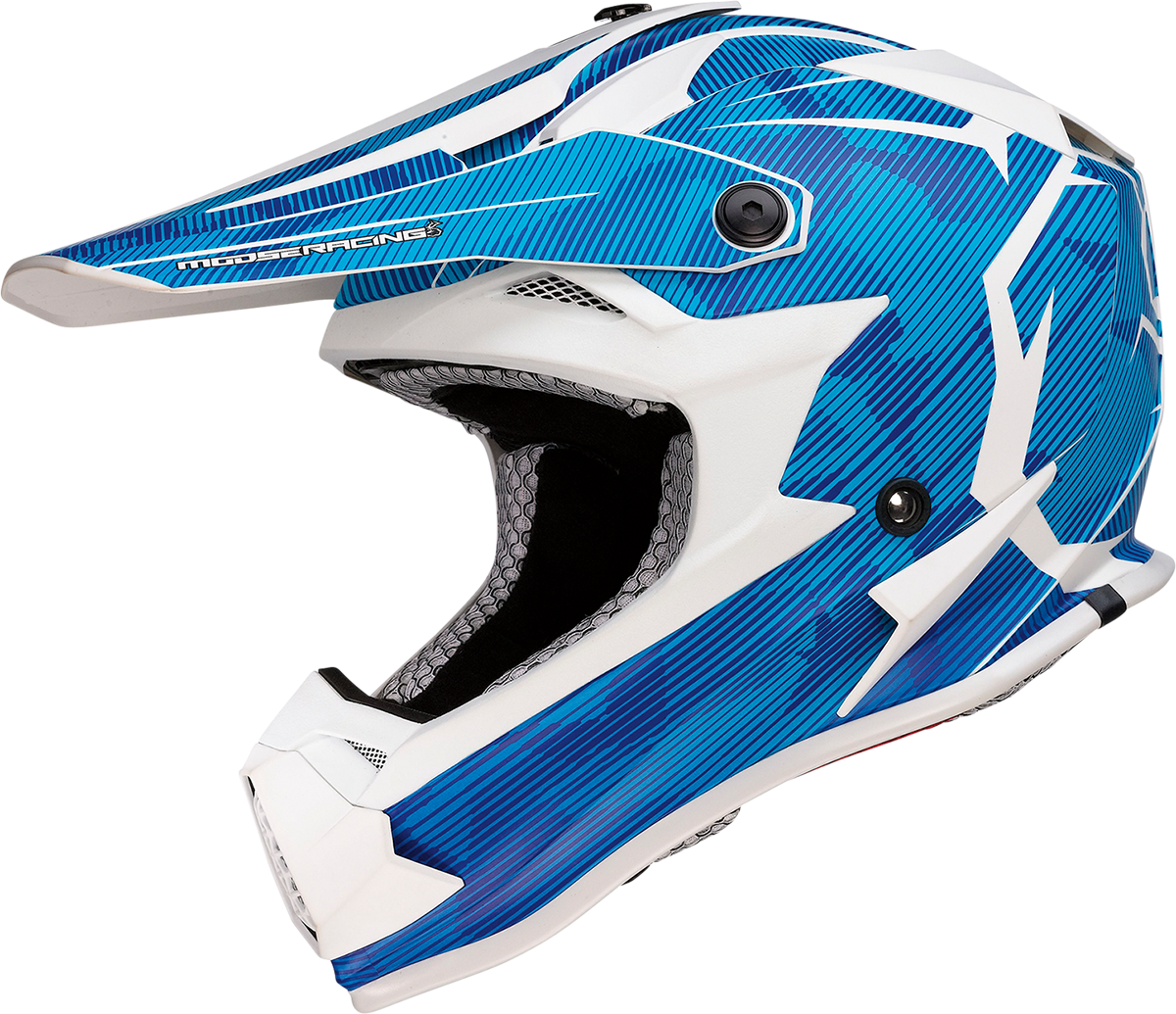 Casco juvenil MOOSE RACING FI - Camuflaje Agroid - MIPS® - Azul/Blanco - Mediano 0111-1533