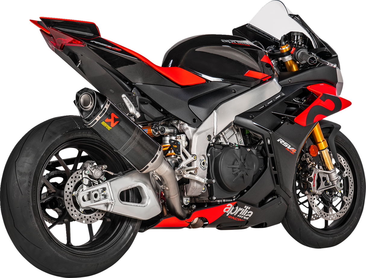 AKRAPOVIC Slip-On Line Muffler - Carbon Fiber RSV4 / Tuono V4 1100 S-A10SO13-RC 1811-4238