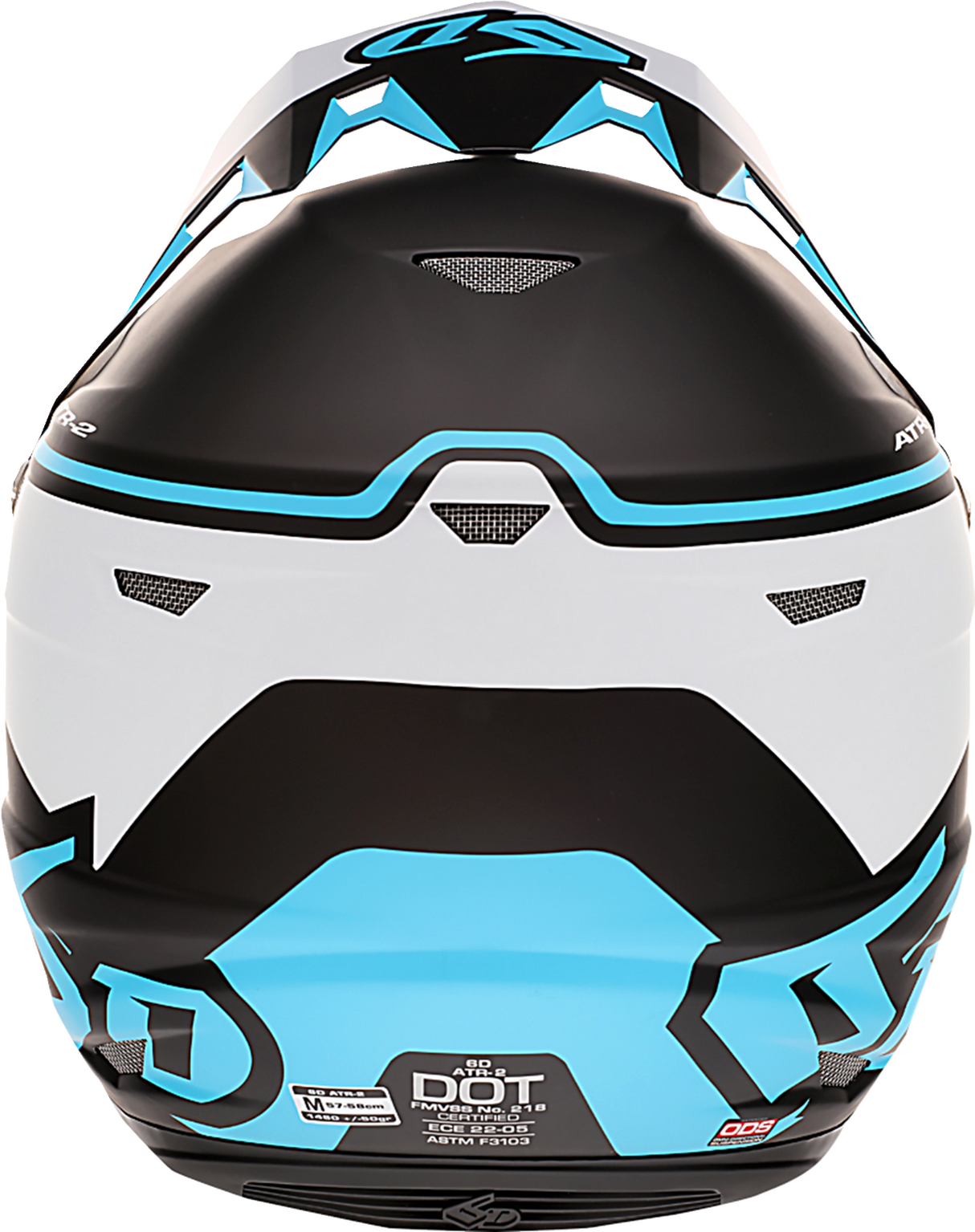 Casco de motocicleta 6D ATR-2 - Drive - Cian - Mediano 12-2726