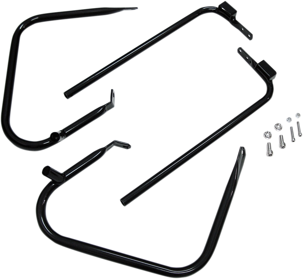 DRAG SPECIALTIES Saddlebag Support Kit - '97-'08 FLT - Black YEAR APP S/B 97-08 21026B