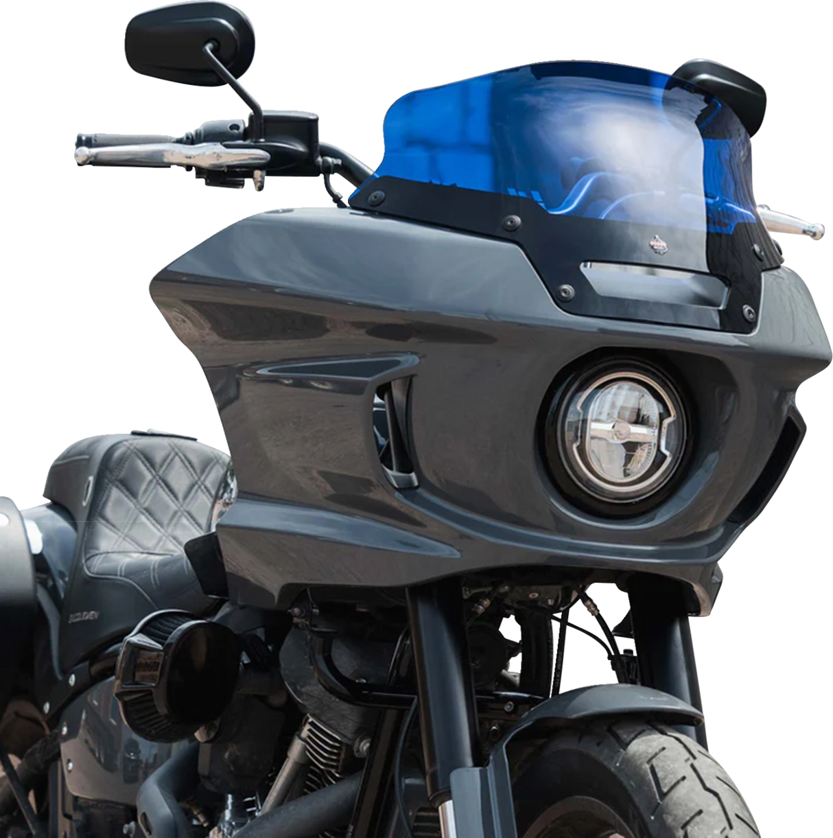 KLOCK WERKS Kolor Flare™ Sport Windshield - 6" - Blue - FXLRST KWW-02-0626