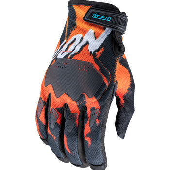 Guantes ICON Hooligan™ Rad Dawn - Naranja - Pequeños 3301-4857