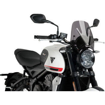 Cúpula PUIG HI-TECH PARTS Nueva Generación - Ahumado Oscuro - Trident 660 2021-2024 20638F
