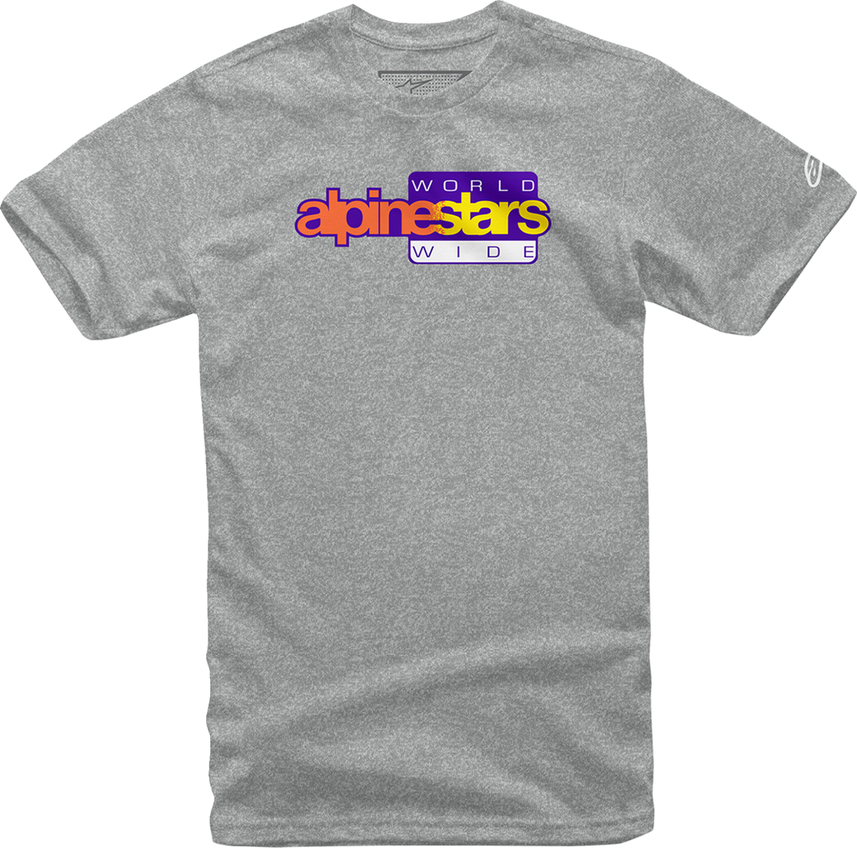 Open Box new ALPINESTARS World Wide Again T-Shirt - Heather Gray - Medium 1232-722361026M
