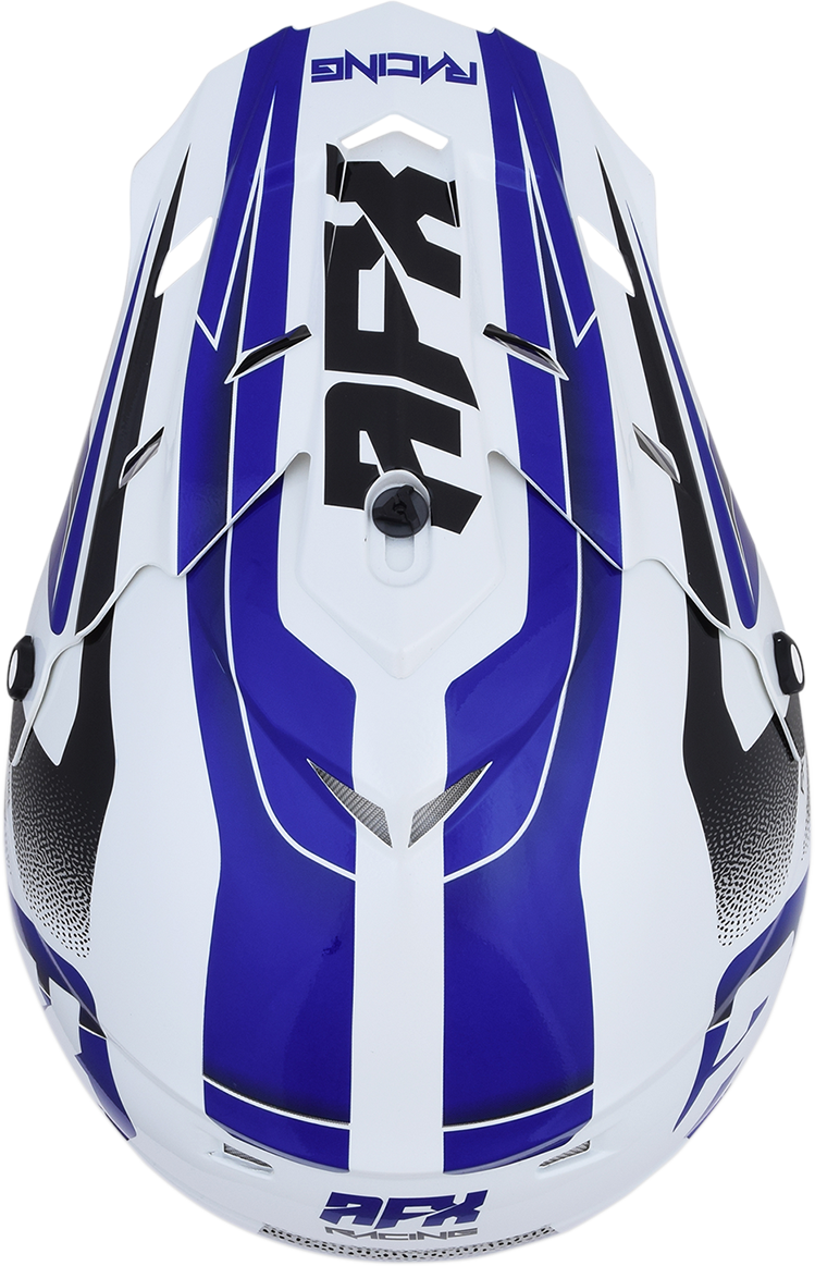 Casco de motocicleta AFX FX-17 - Force - Blanco perla/Azul - XS 0110-5237