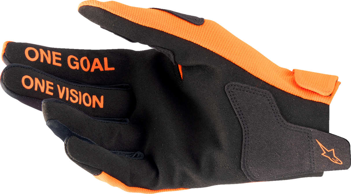 Guantes ALPINESTARS Radar - Naranja intenso/Negro - Grandes 3561824-411-L