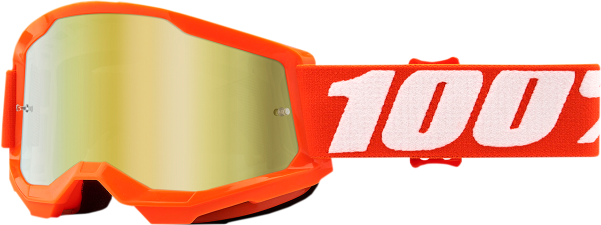 Gafas de natación 100% Youth Strata 2 - Naranja - Espejo dorado 50032-00005