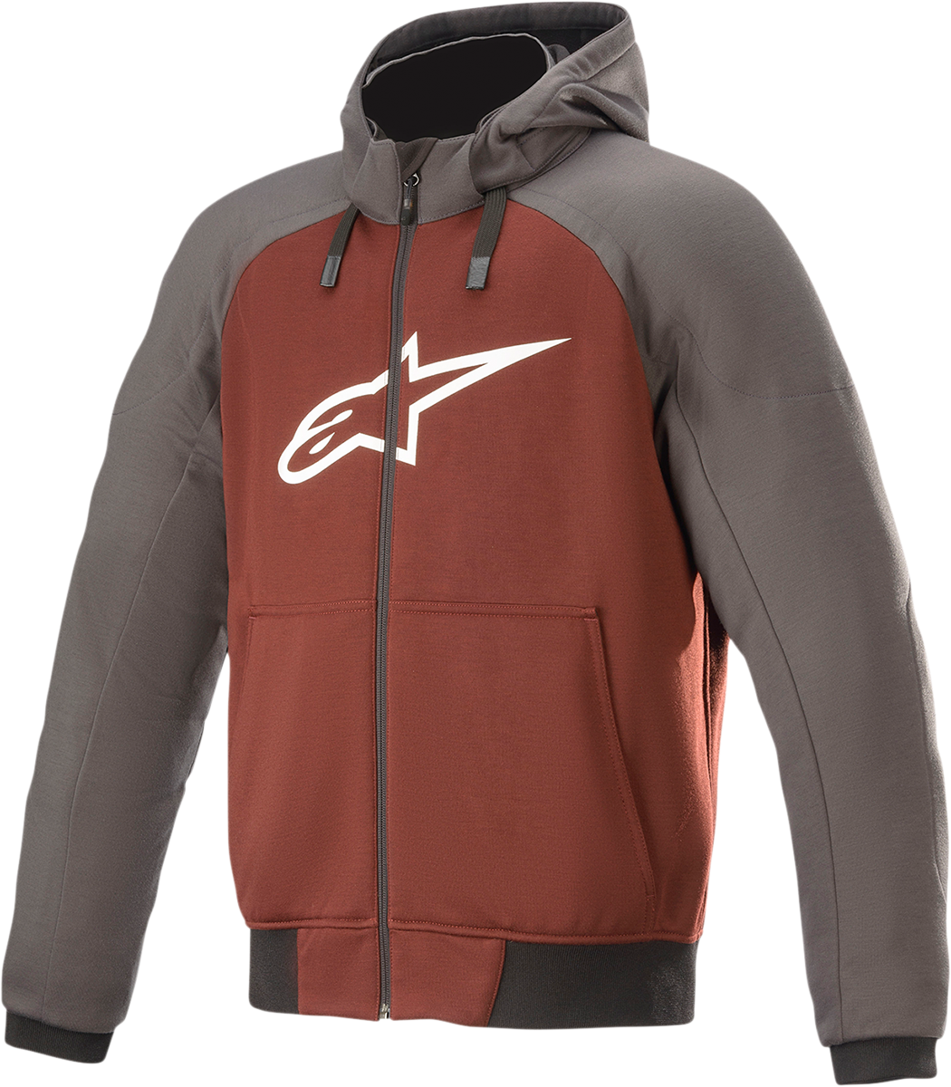Sudadera con capucha cromada ALPINESTARS - Gris/Naranja quemado - 2XL 4200918-9134-2X