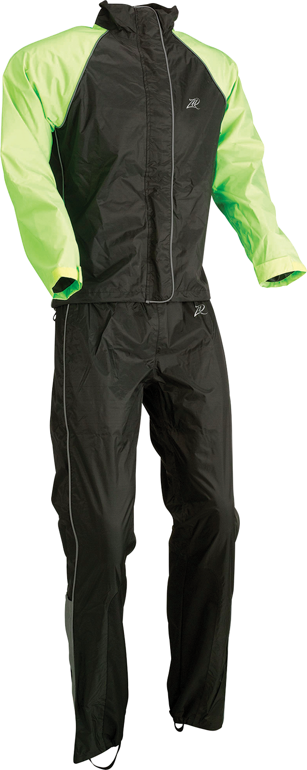 Traje de lluvia de dos piezas para mujer Z1R - Negro/Alta visibilidad - XS 2853-0039