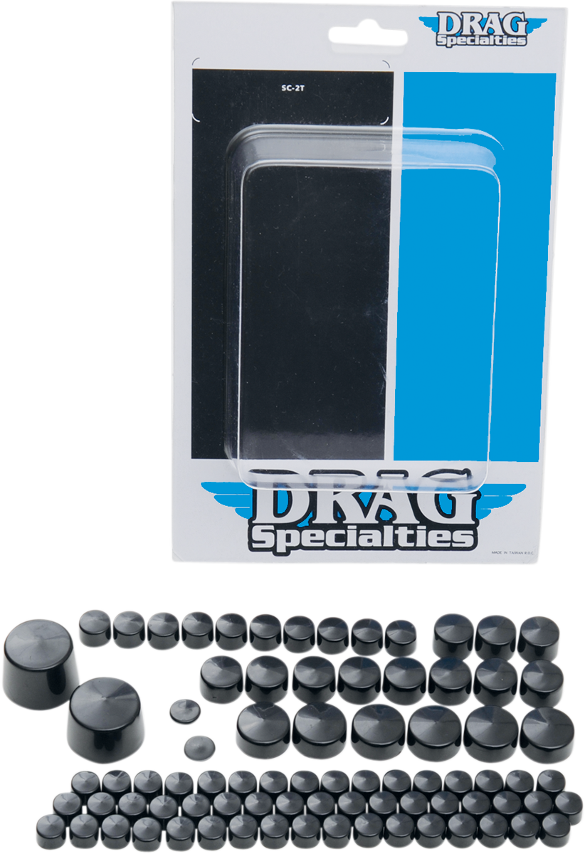 Cubiertas de pernos DRAG SPECIALTIES - Negro 352012