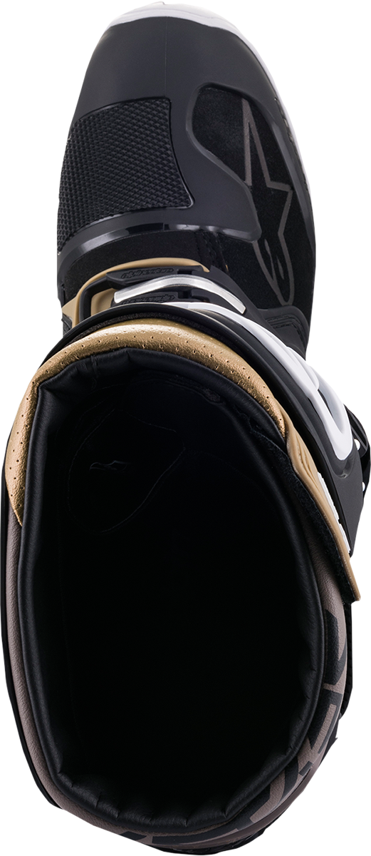 Botas ALPINESTARS Tech 7 Enduro Drystar® - Negro/Gris/Dorado - Talla 10 de EE. UU. 2012620-1959-10