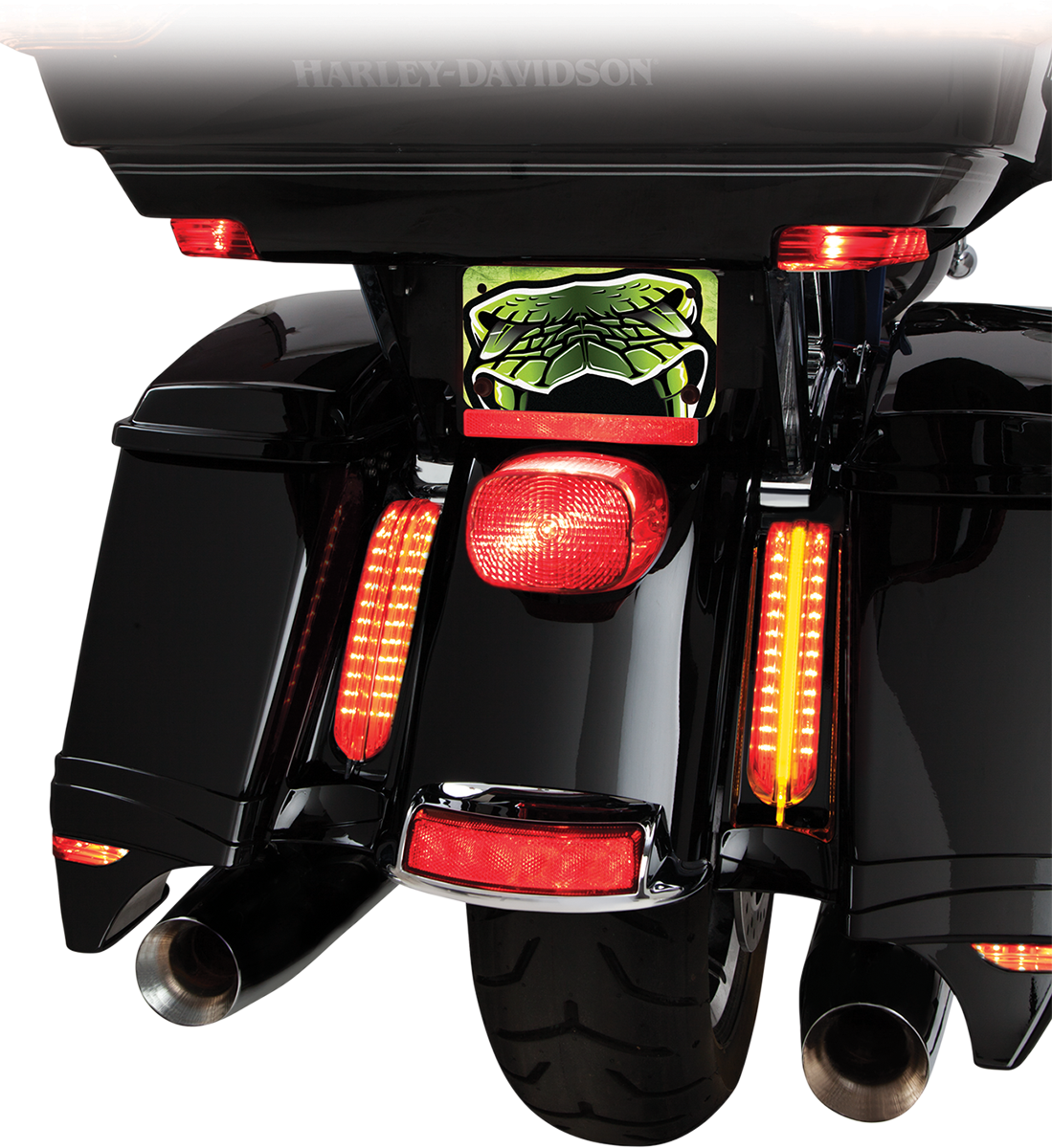 CIRO Filler Panel Accent Lights- Black Glide 2014-2020 40003