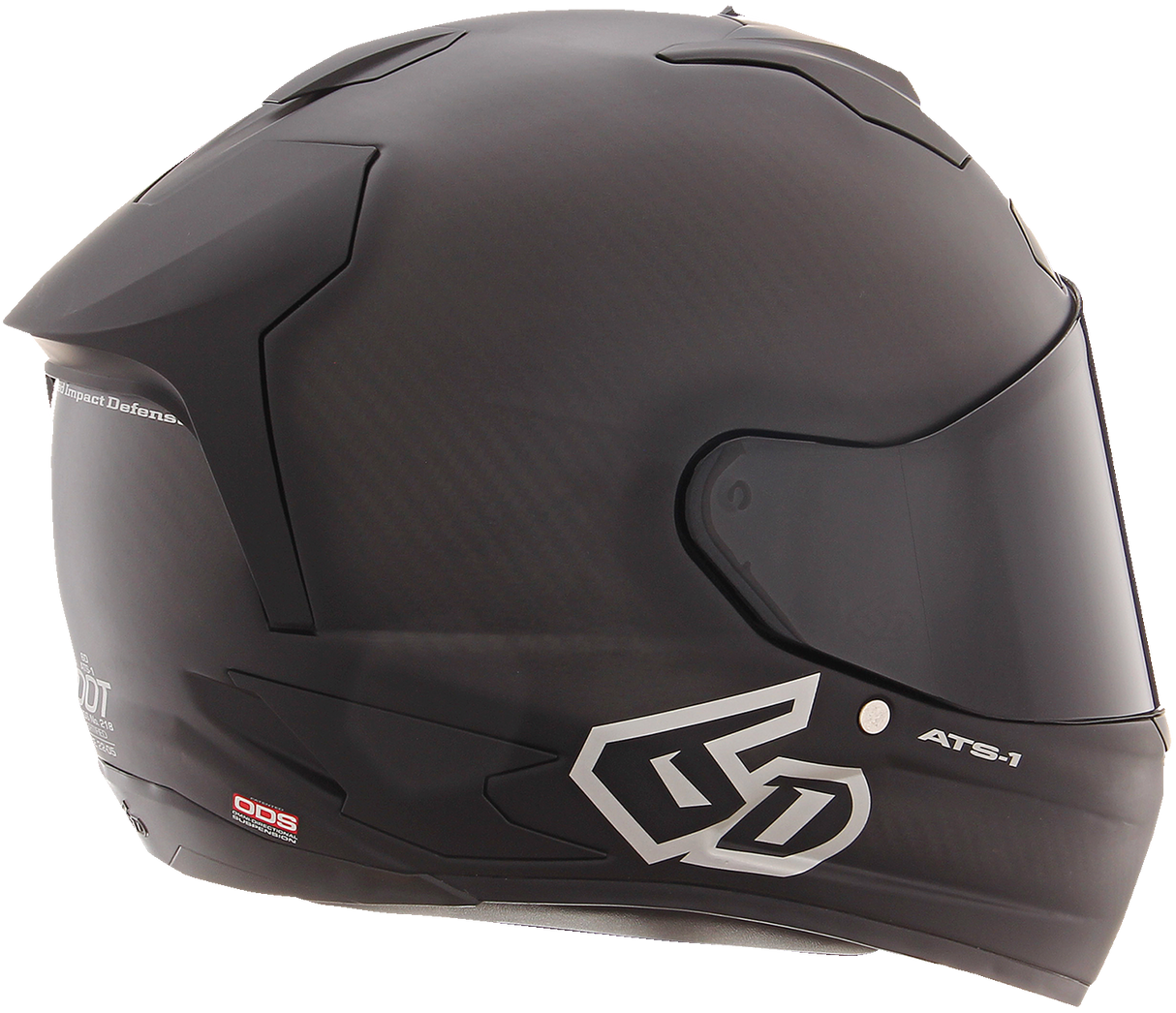 Casco de motocicleta 6D ATS-1R - Negro mate - Talla pequeña 30-0985
