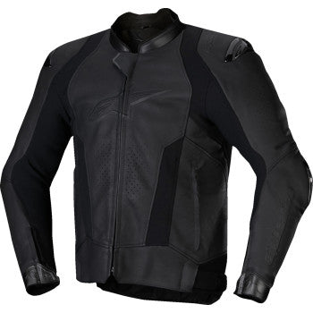 Chaqueta de cuero ALPINESTARS Missile v3 - Negro/Negro - Talla 42 EE. UU. / 52 UE 3100125-1100-52