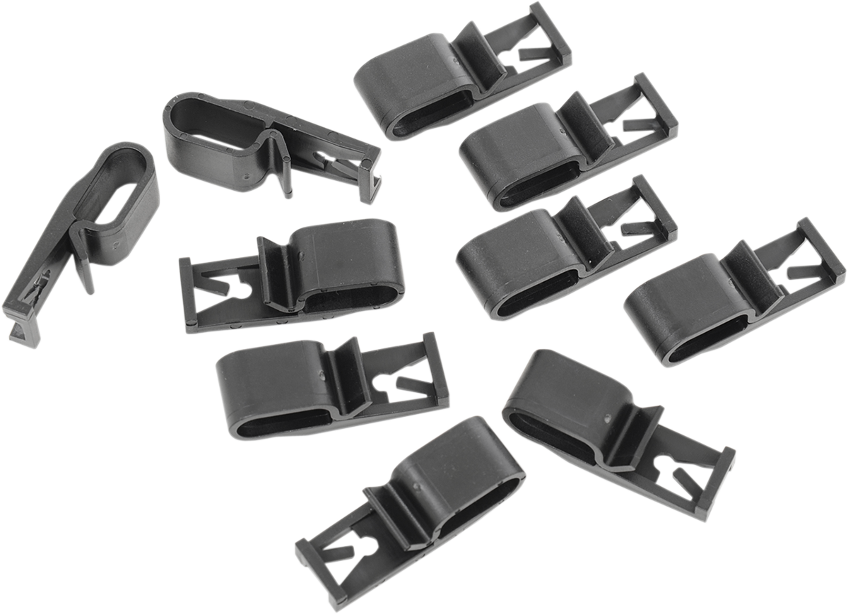 Clips de cableado DRAG SPECIALTIES - Paquete de 10 - Harley Davidson L24-0410