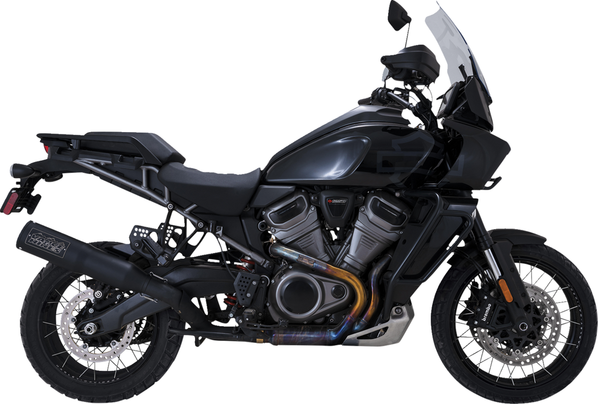 Vance & Hines Adventure Hi-Output 450 Slip-On Exhaust installed on Harley-Davidson Pan America 1250 side view