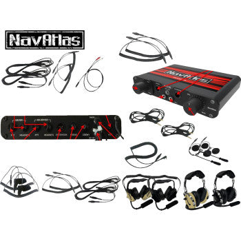 Kit de intercomunicador/auriculares NAVATLAS - 2 asientos - Negro NIO231PK