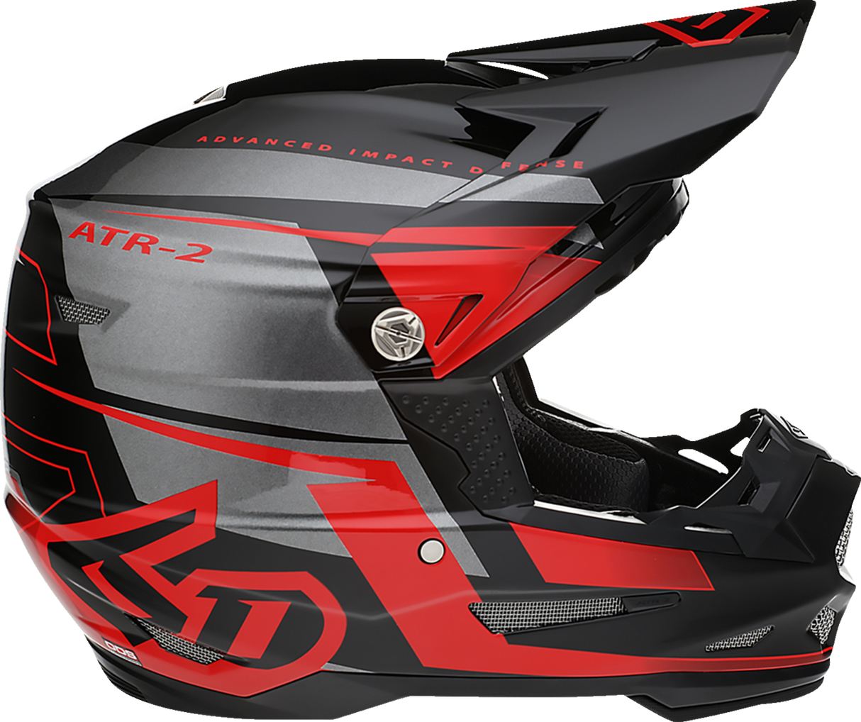 Casco de motocicleta 6D ATR-2 - Mach - Rojo/Gris/Negro - Pequeño 12-3325