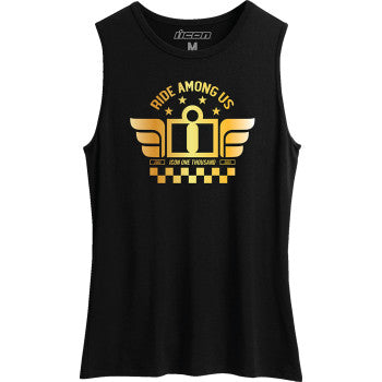 Camiseta sin mangas ICON Tuscadero™ para mujer - Negra - XL 3031-4320
