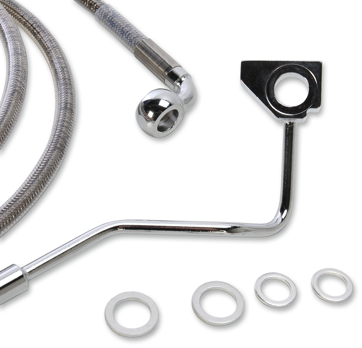 Línea de freno DRAG SPECIALTIES - Delantera - +4" - Acero inoxidable 615220-4