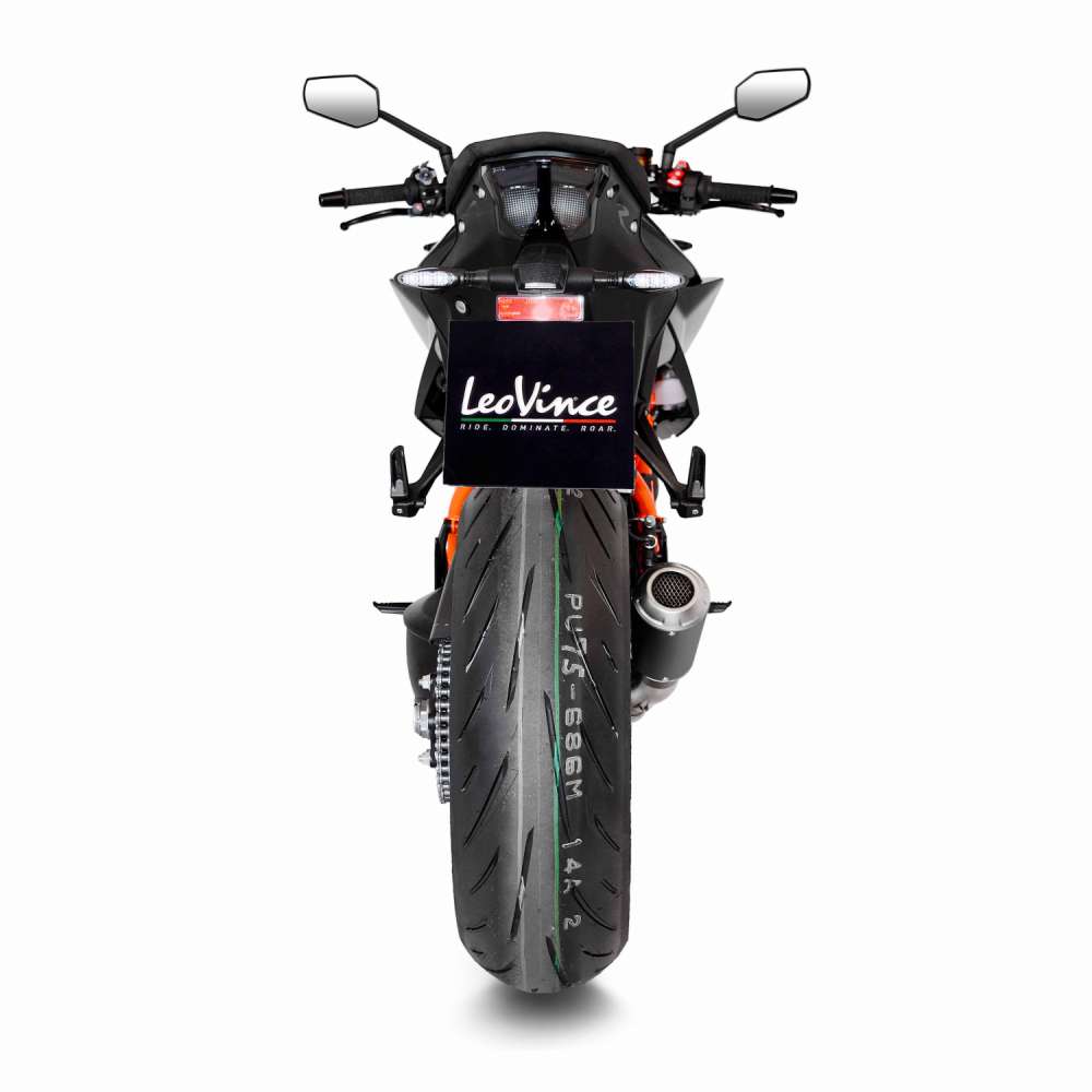 Silenciador deslizante LEOVINCE LV-10 - Acero inoxidable negro 1290 Super Duke 2021-2023 15243BU 1811-4127
