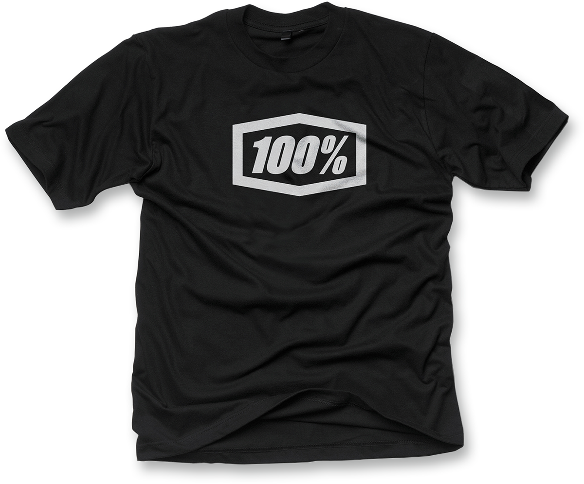 Camiseta 100% 100% Icon - Negra - Talla M 20000-00021