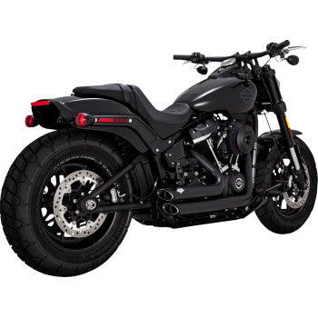 Sistema de escape escalonado VANCE & HINES Shortshots - Negro mate 2018-2022 47333-22 1800-2727