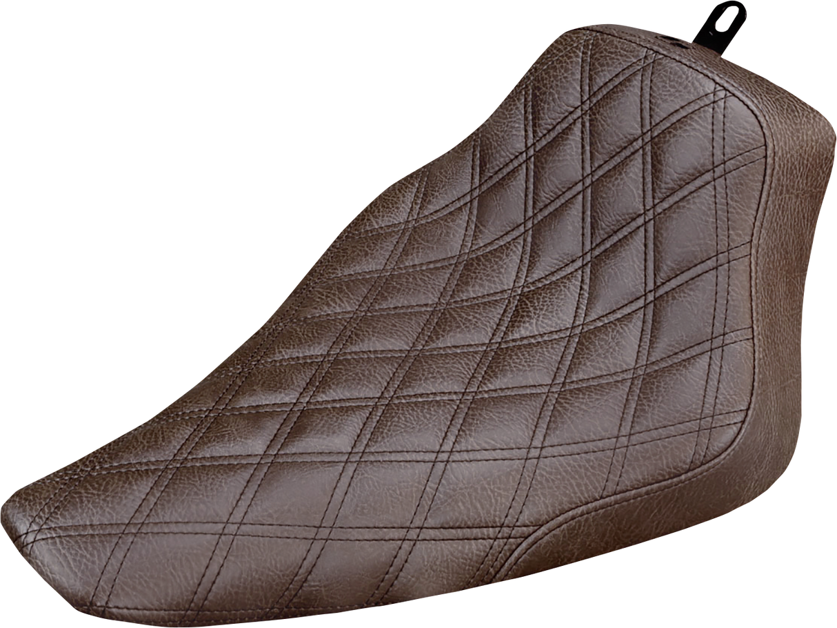 Asiento individual SADDLEMEN Renegade - Costuras enrejadas - Marrón - FLS 812-26-002BLS