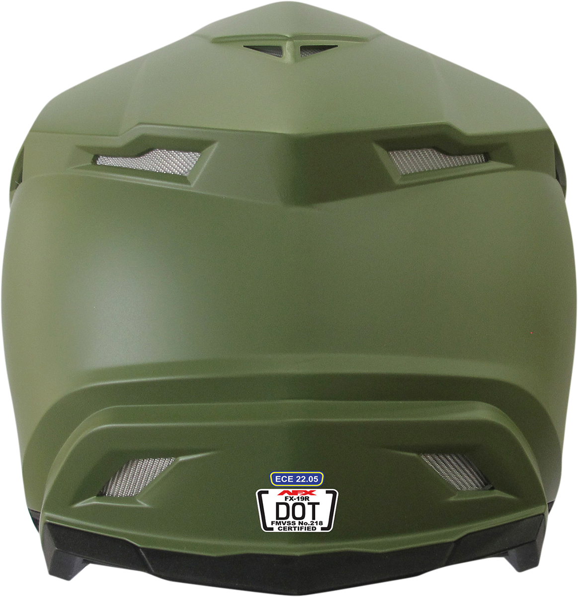 Casco de motocicleta AFX FX-19R - Verde oliva mate - Grande 0110-7042