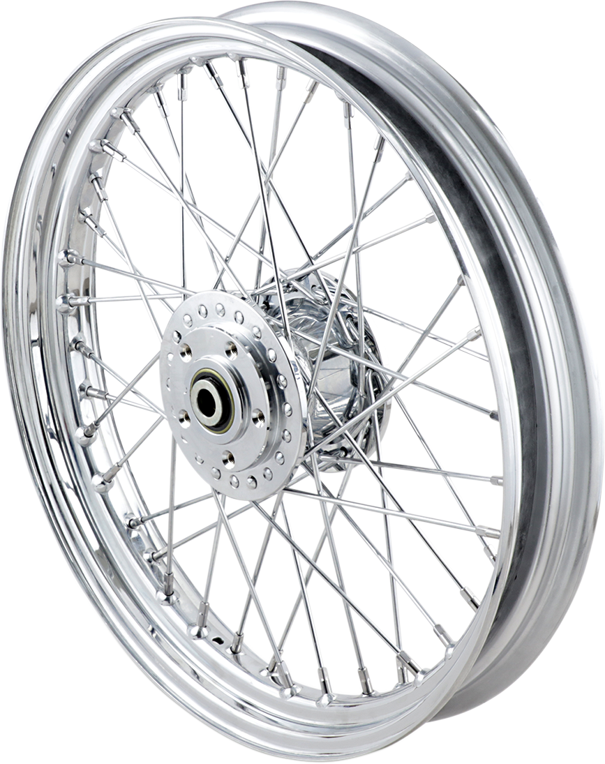 DRAG SPECIALTIES Rueda delantera - Enraizada - 40 radios - Delantera - Cromada - 19x2.5 70868