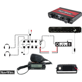 Kit de intercomunicador/auriculares NAVATLAS - 2 asientos - Negro NIO231PK