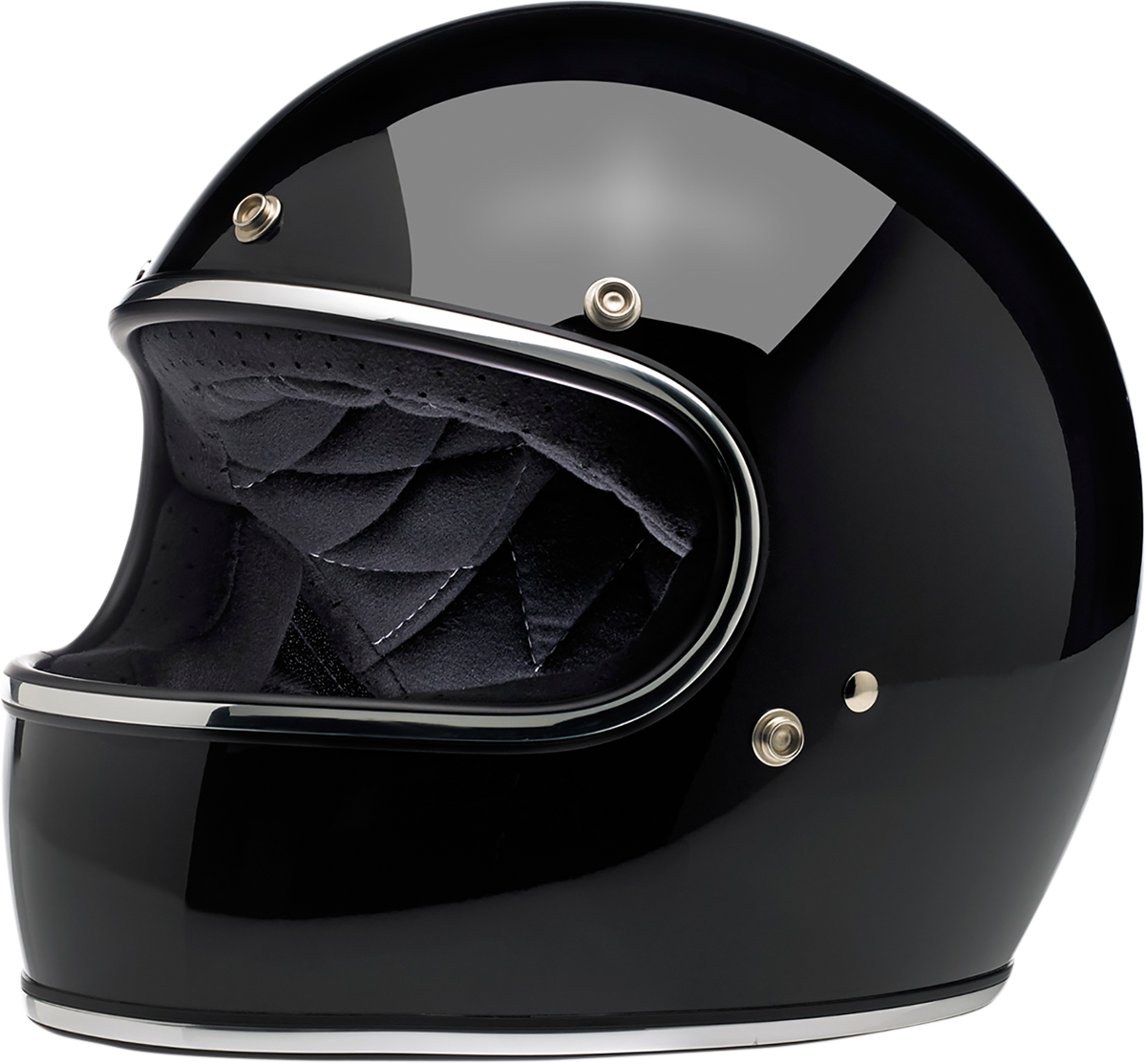 Casco BILTWELL Gringo - Negro brillante - Mediano 1002-101-103