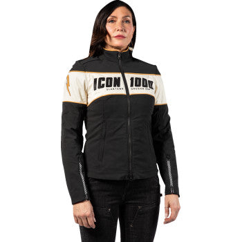 Chaqueta ICON Hella 4™ para mujer - Negra - Talla pequeña 2822-1677