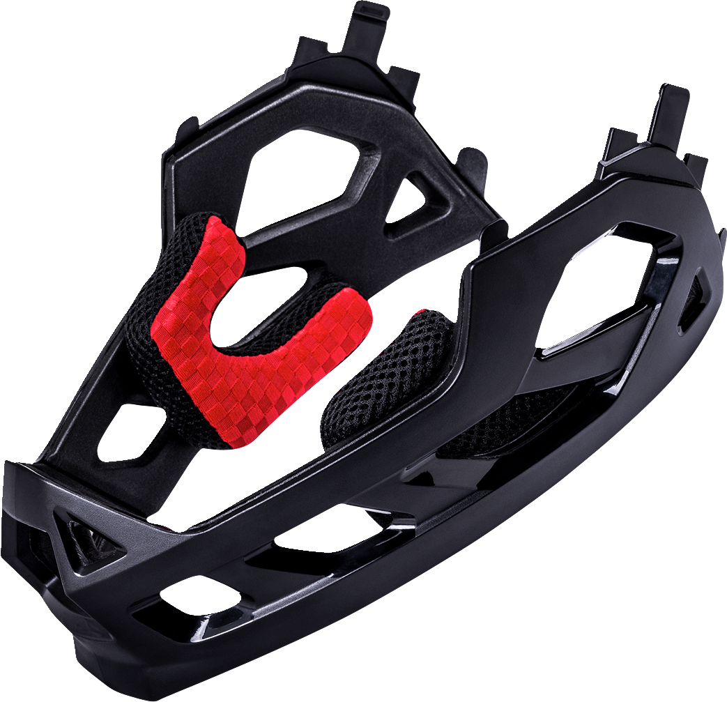 Casco integral de bicicleta KALI Maya para niños - Carrera - Blanco brillante/Rojo/Negro 0221922112